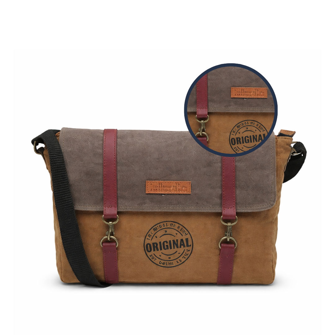 Brown Unisex Laptop Messenger Bag for Everyday Use 177
